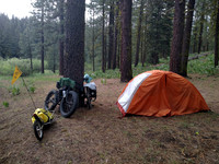 Bike Camping Along the Bizz Johnson Trail